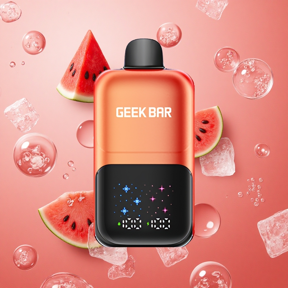 GEEK BAR 2GO 50000 Puffs Anguria Gomma da Masticare Ghiacciata Schermo Interattivo Batteria Ricaricabile Italia Wholesale