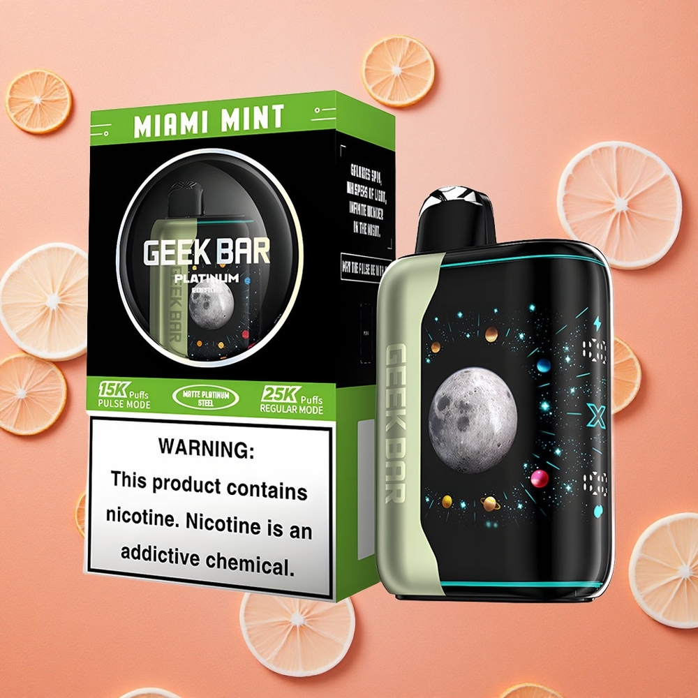 GEEK BAR Platinum Edition 25000 boccate Menta Miami 20mL E-Liquid Italia wholesale
