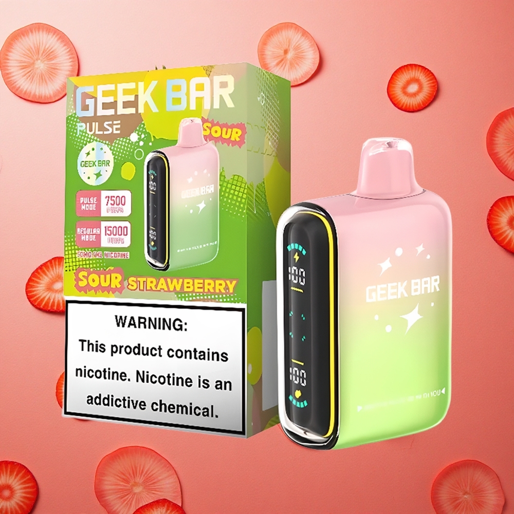 Geek Bar Pulse 15000 Puffs Capacità E-Liquid 16ML Gusto Aspro Italia wholesale