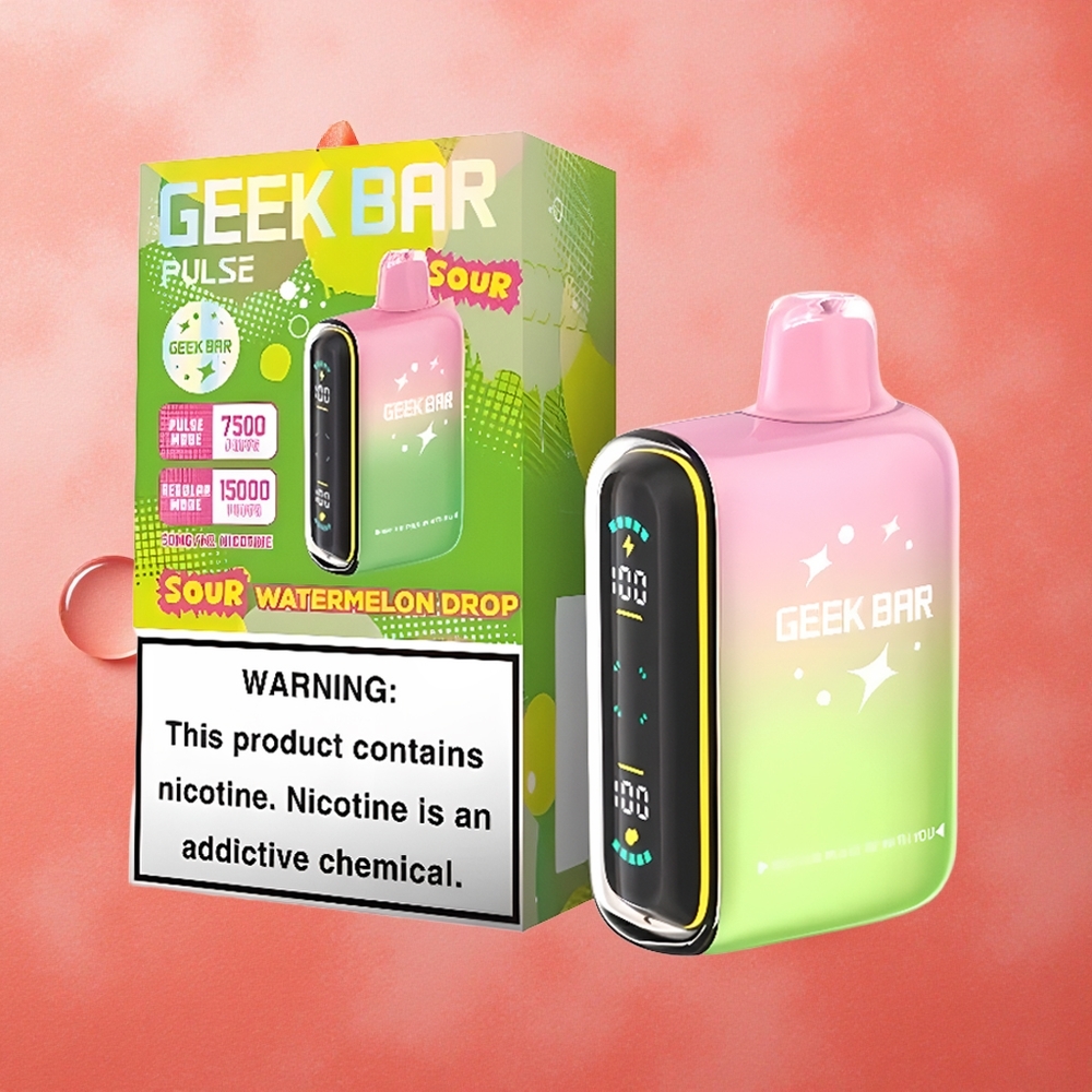 Geek Bar Pulse 15000 Puffs Capacità E-Liquid 16ML Gusto Aspro Italia wholesale