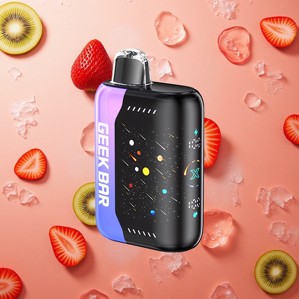 GEEK BAR Pulse X 42K Boccate Meteor Edition Fragola Kiwi Ghiaccio Schermo Curvo 3D Dual Mesh Coil Italia wholesale
