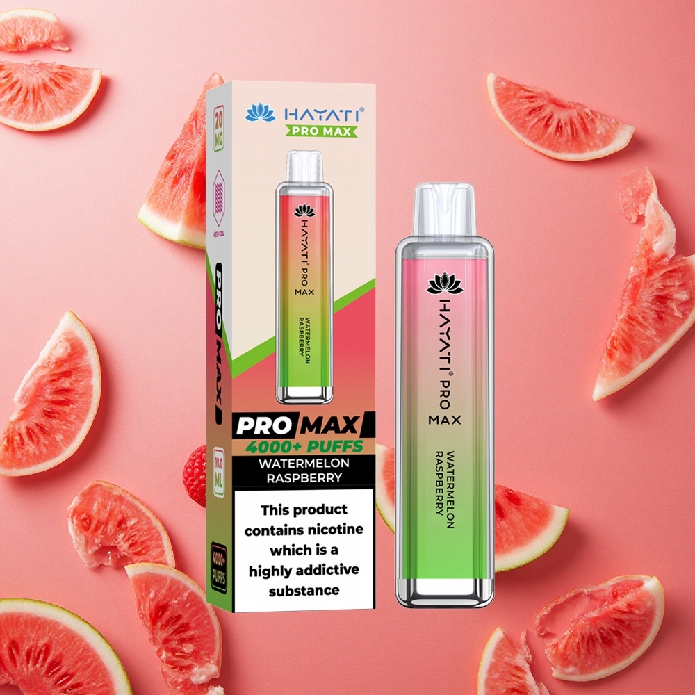 Hayati Pro Max 4000 Puffs Anguria Lampone Batteria Ricaricabile Italia wholesale