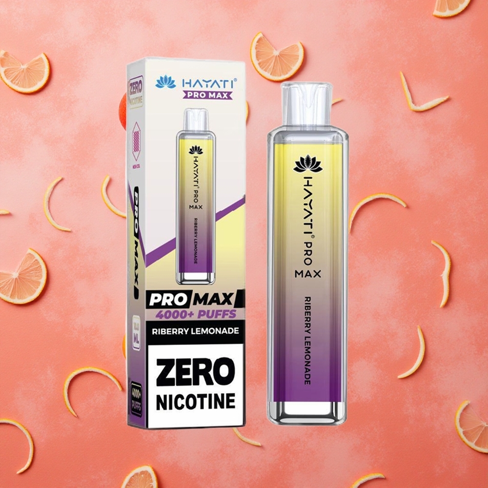 Hayati Pro Max 4000 Puffs Batteria Ricaricabile da 1400mAh Lampone Limonata Italia wholesale