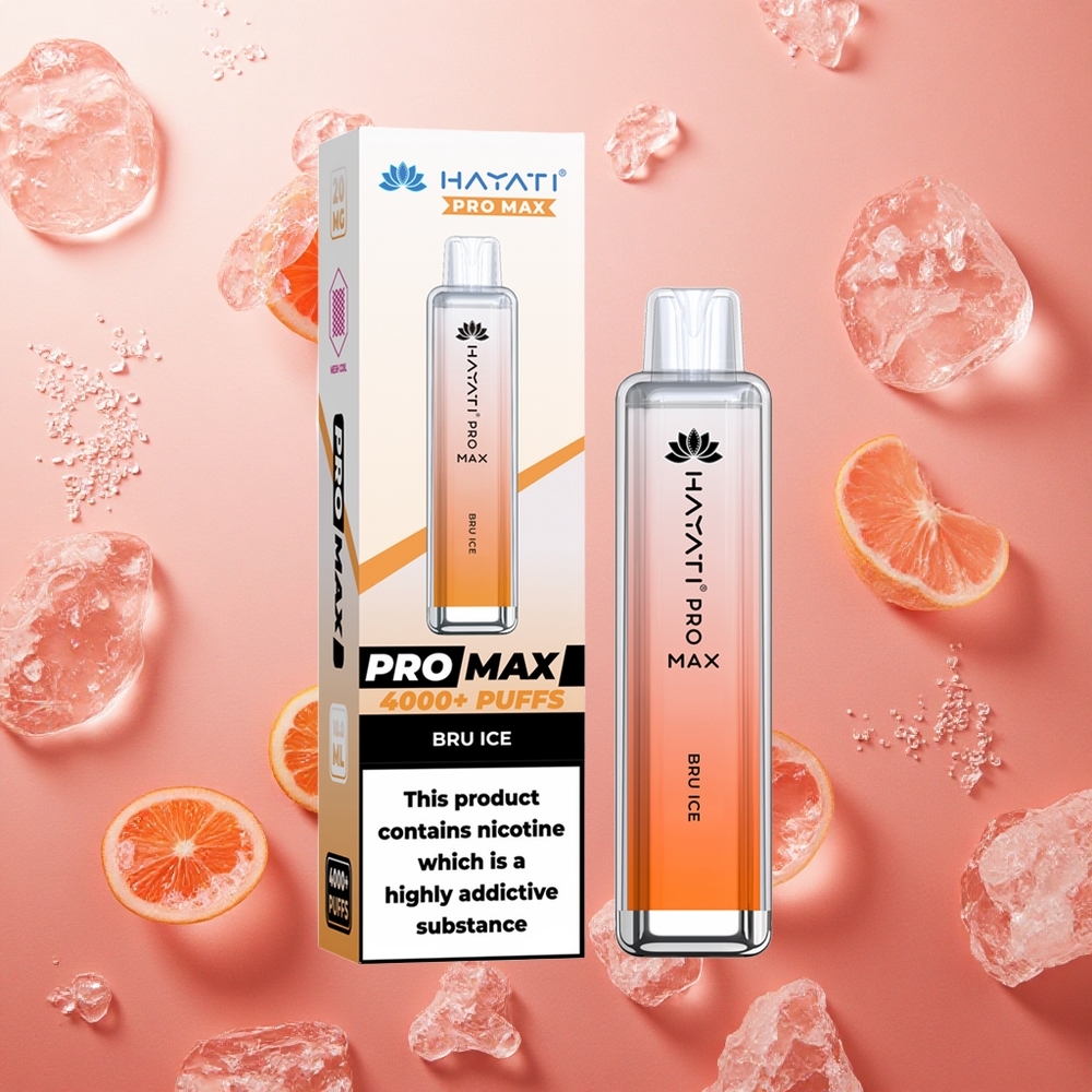 Hayati Pro Max 4000 Puffs Bruciare Ghiaccio Batteria Ricaricabile 1400mAh Italia wholesale