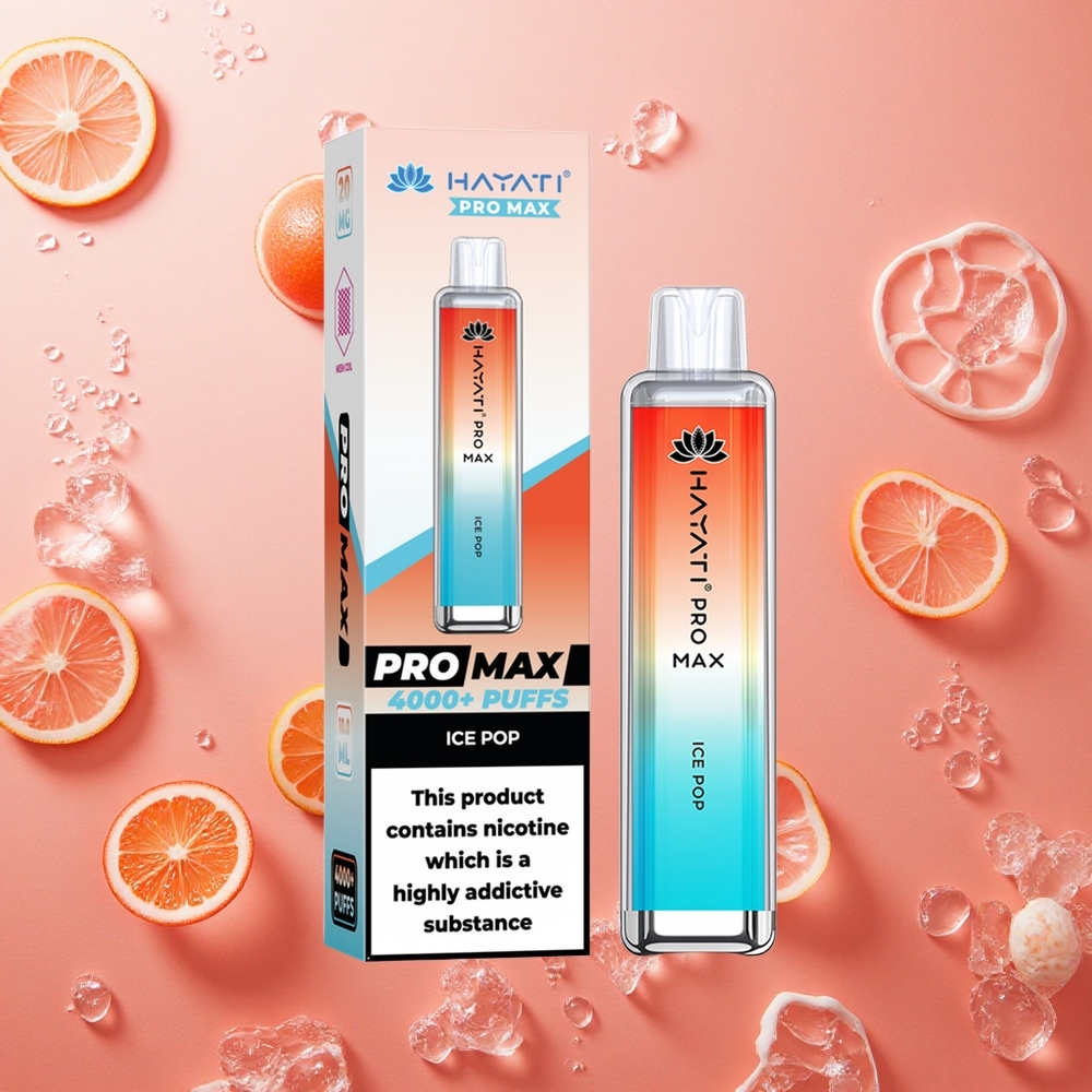 Hayati Pro Max 4000 Puffs Ghiacciolo Italiano Ricaricabile con Batteria 1400mAh Italia wholesale