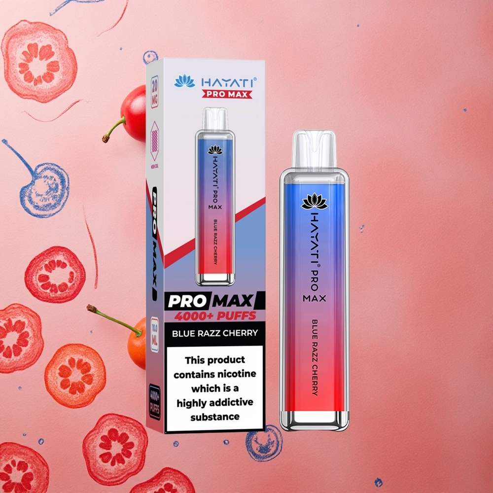 Hayati Pro Max 4000 Puffs Mirtillo Rosso Lampone Batteria Ricaricabile Italia wholesale