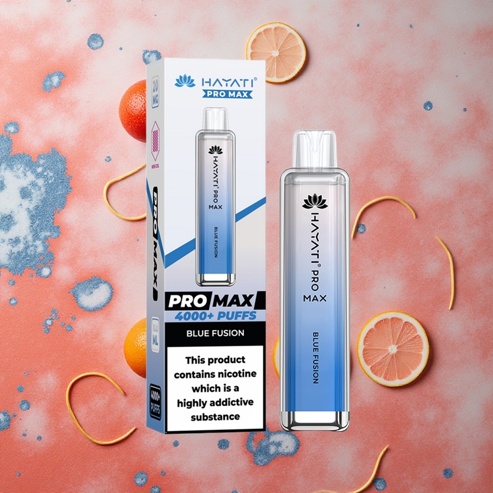 Hayati Pro Max 4000 Puffs Ricarica Automatica 10ml Blu Fusione Italia Wholesale
