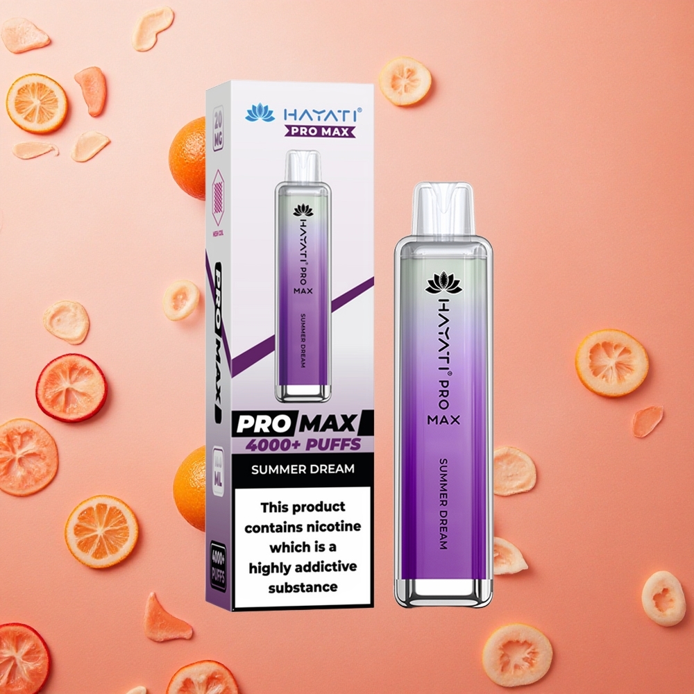 Hayati Pro Max 4000 Puffs Ricarica Automatica 10ml Sogno Estivo Italia wholesale