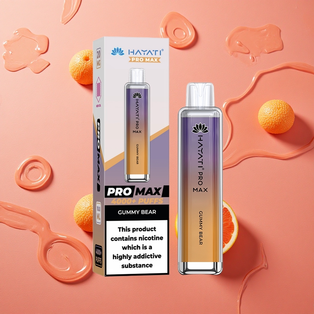 Hayati Pro Max 4000 Tirate Gummy Bear Orsetto Gommoso Batteria Ricaricabile Italia Wholesale