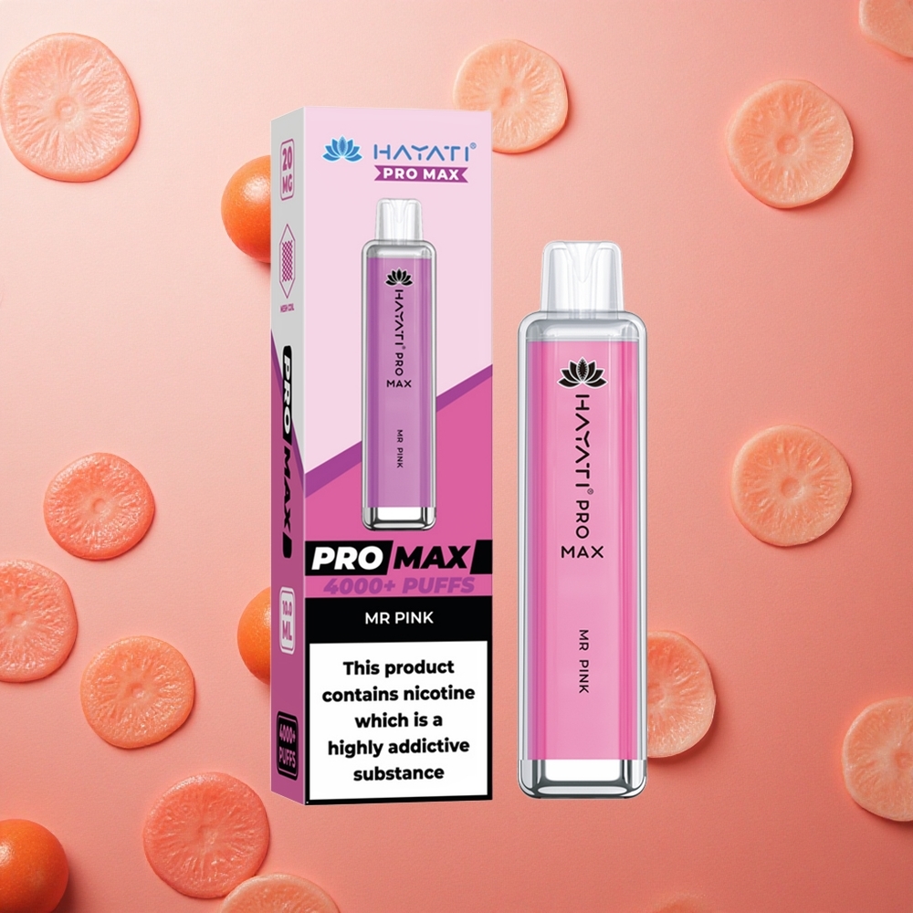 Hayati Pro Max 4000 Tirate Ricaricabile 1400mAh Mr Rosa Italia wholesale