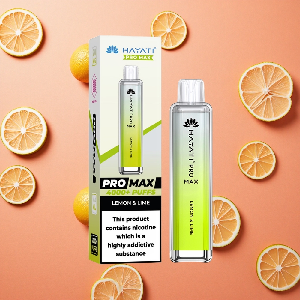 Hayati Pro Max 4000 Tirati 2% Nicotina Limone & Lime Batteria Ricaricabile Italia wholesale
