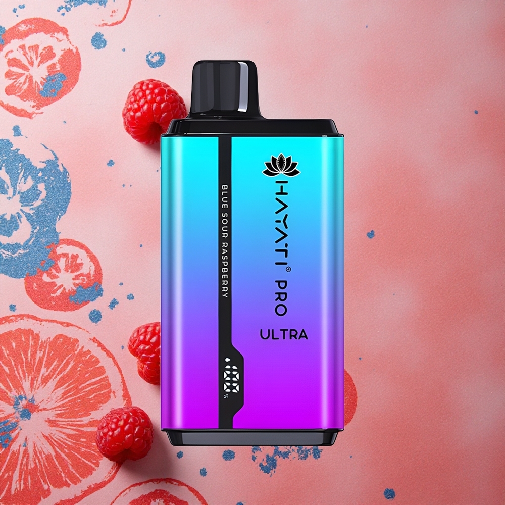 Hayati Pro Ultra 15000 Puffs Capacità E-Liquido 2 12ml Lampone Acido Blu Italia wholesale