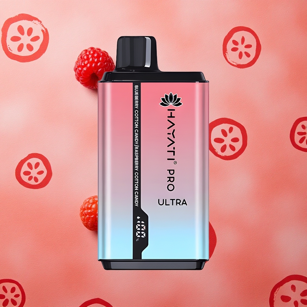 Hayati Pro Ultra 15000 Puffs Capienza E-Liquid 24ml Caramelle di Cotone al Mirtillo Italia wholesale