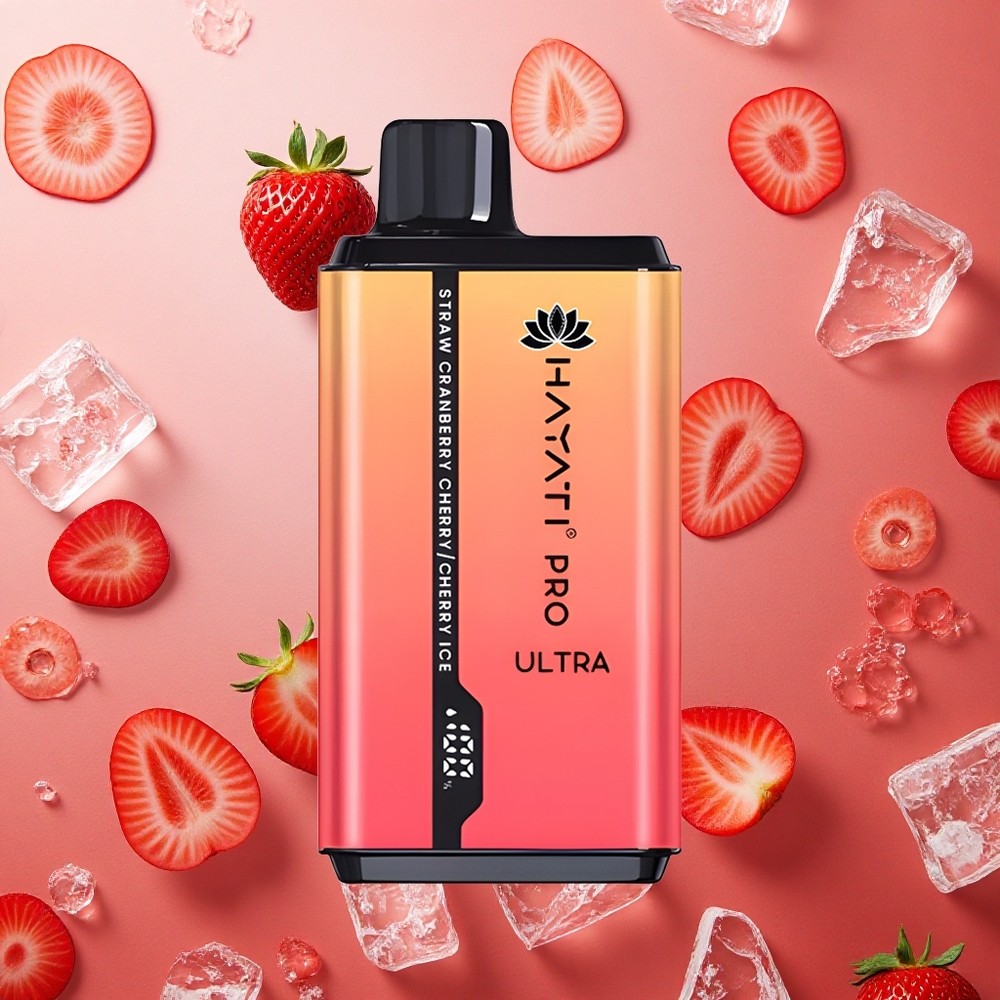 Hayati Pro Ultra 15000 Puffs Fragola Mirtillo Rosso Ciliegia-Ciliegia Ghiaccio 850mAh 2 12ml Italia wholesale
