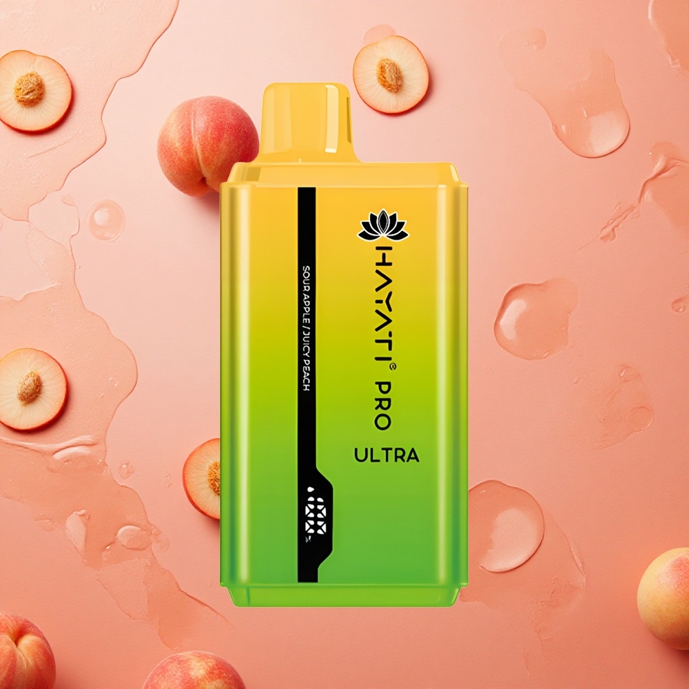 Hayati Pro Ultra 15000 Puffs Mela Acida Capacità E-Liquido 2 12ml Italia wholesale