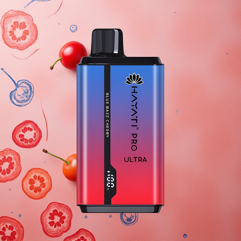 Hayati Pro Ultra 15000 Puffs Mirtillo Lampone Blu Capacità E-Liquido 2 12ml Italia wholesale