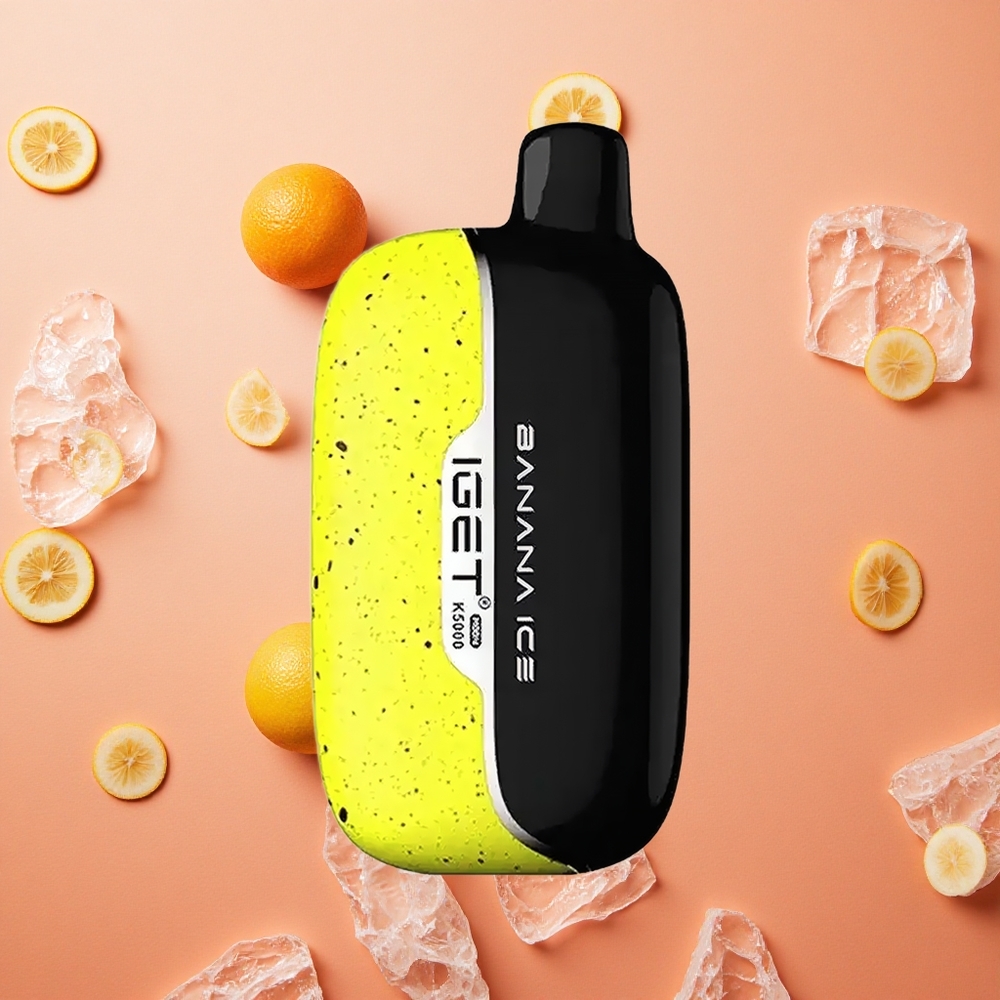 IGET Moon 5000 Puffs Banana Ghiaccio 81.5g Mesh 1.35 Ohm Italia wholesale