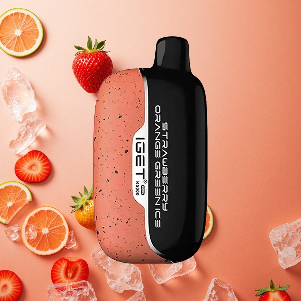 IGET Moon K5000 Puffs Fragola Arancia Ghiaccio Verde Materiale PC 81,5 g Italia wholesale