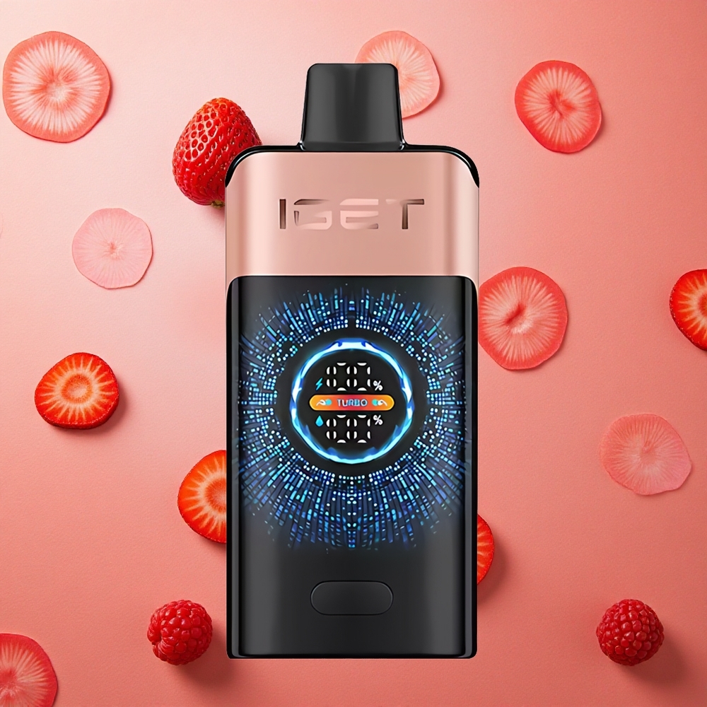 IGET ONE 12000 Puffs Fragola Lampone Schermo Curvo Grande Italia wholesale