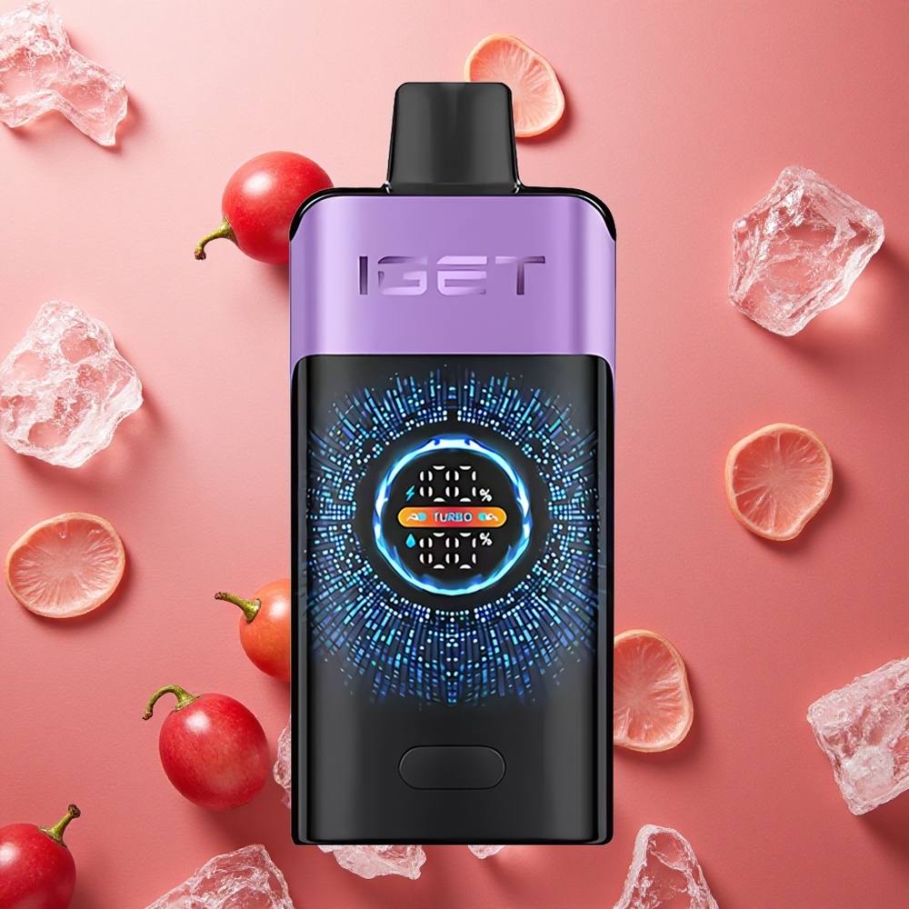 IGET ONE 12000 Puffs Ghiaccio di Uva Schermo Curvo a Colori 2700 mAh Italia wholesale