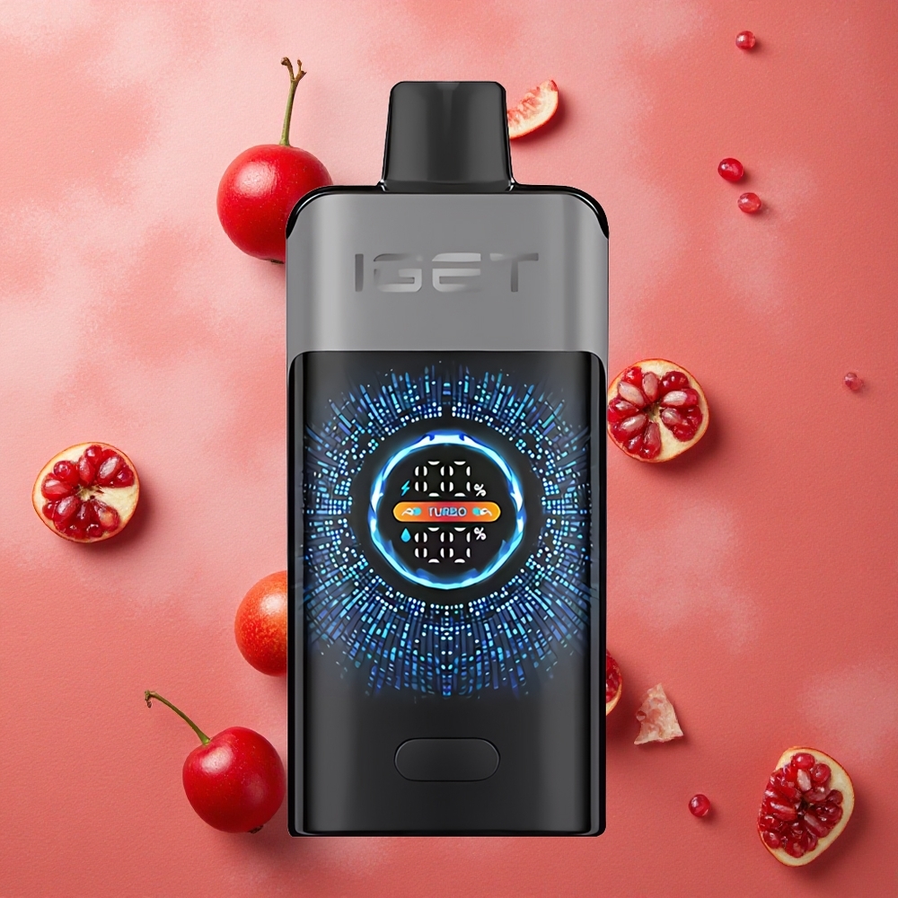 IGET ONE 12000 Puffs Mirtillo Ciliegia Melograno Schermo Curvo a Colori Grande Italia wholesale