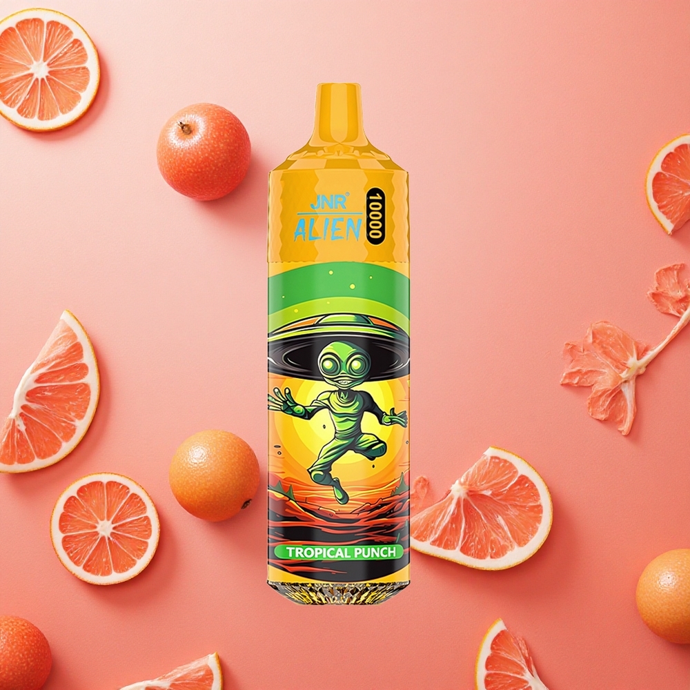 JNR Alien 10000 Puffs 20ml E-liquid Punch Tropicale RGB LED Italia wholesale