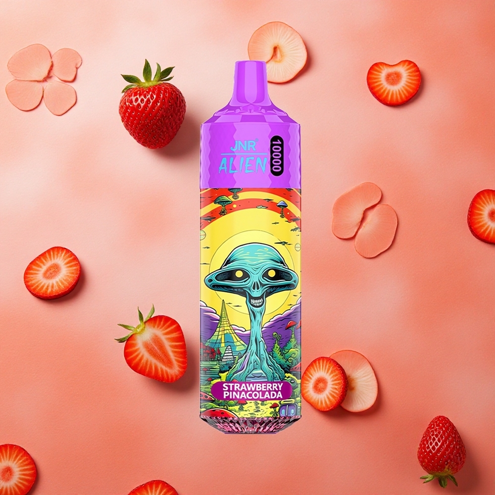 JNR Alien 10000 Puffs 850mAh 1.2 Ohm Fragola Pina Colada LED RGB Italia wholesale