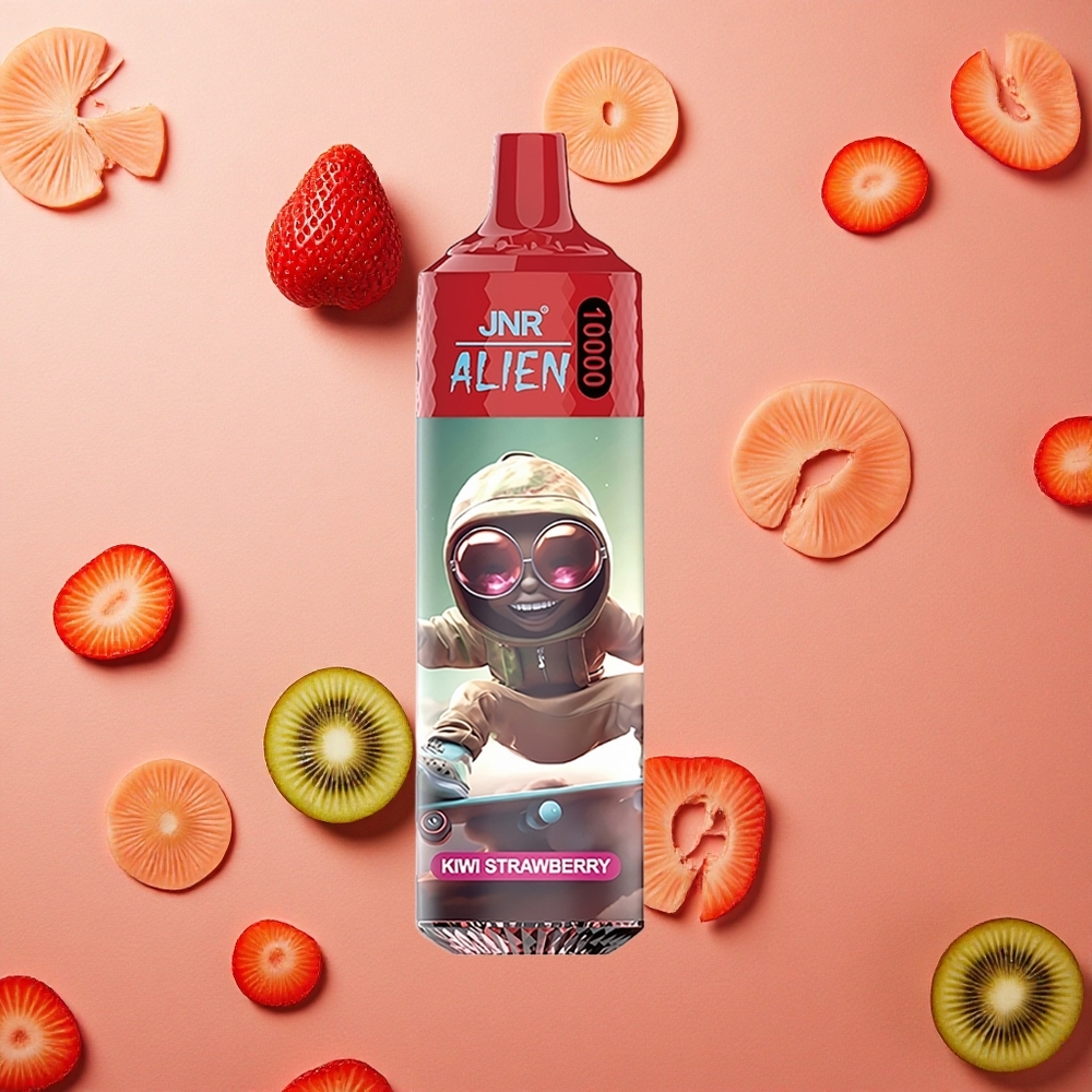 JNR Alien 10000 Puffs Kiwi Fragola 20ml E-liquid 850mAh Batteria Italia wholesale