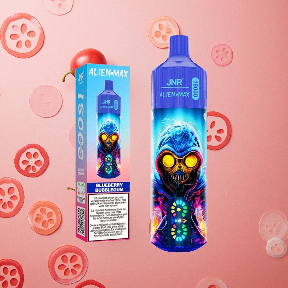 JNR Alien Max 18000 Puffs Display LED Intelligente Dual Mesh Gomma da Masticare Mirtillo Italia wholesale