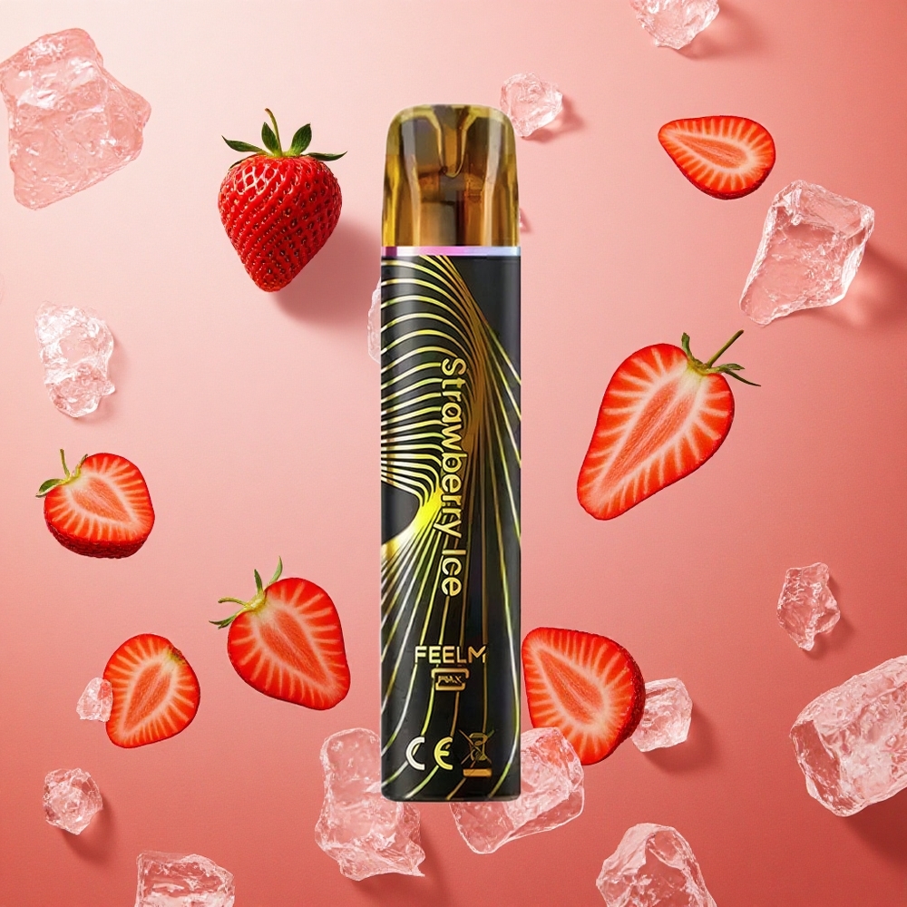 JNR Black&Golden 800 Puffs Fragola Ghiaccio 550mAh 2ml Capacità Italia wholesale