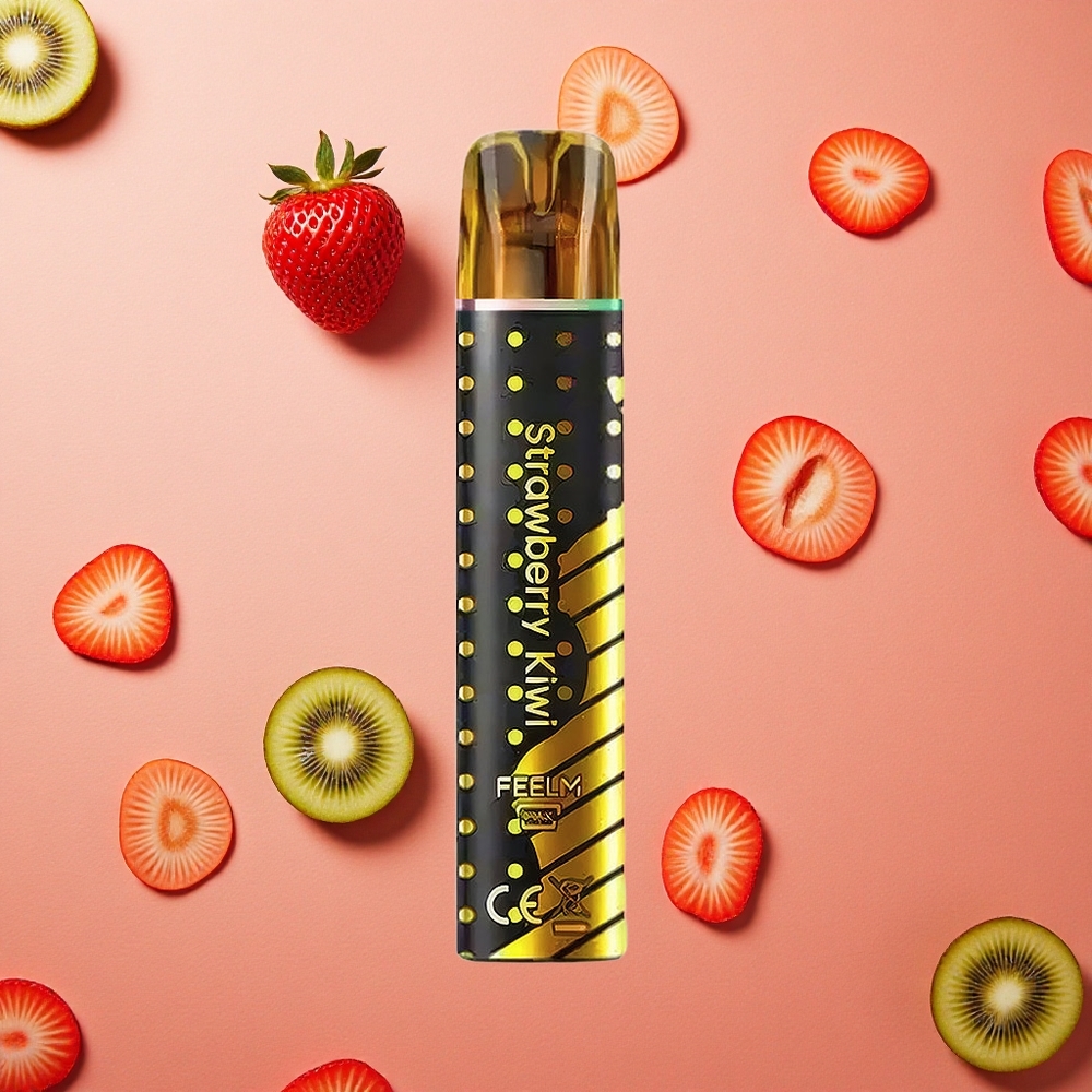 JNR Black&Golden 800 Puffs Fragola Kiwi 2ml 550mAh Italia wholesale