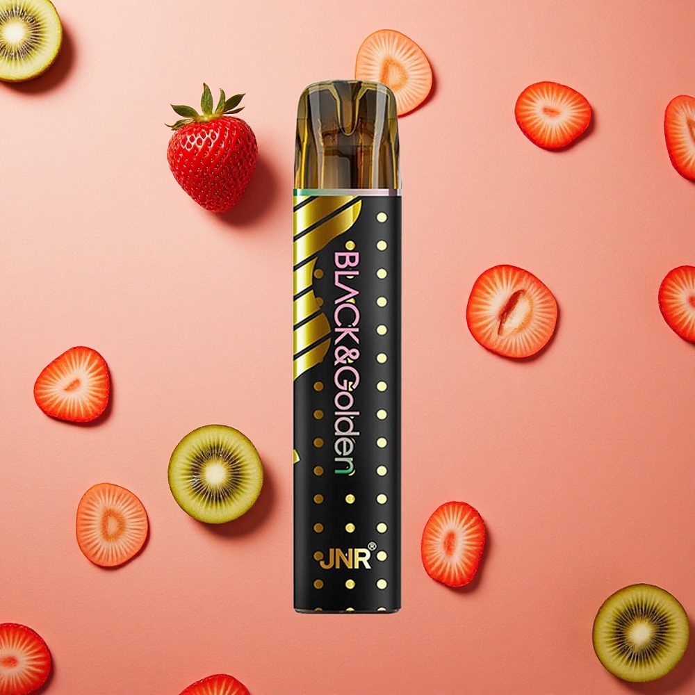 JNR Black&Golden 800 Puffs Fragola Kiwi 2ml 550mAh Italia wholesale