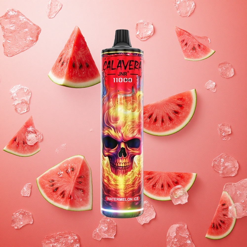 JNR Calavera 11000 Puffs Anguria Ghiacciata 21ml Capacità E-Liquido Tipo-C Ricarica Italia wholesale