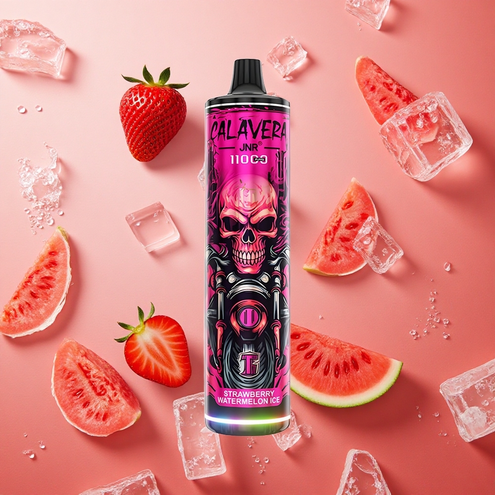 JNR Calavera 11000 Puffs Fragola Anguria Ghiaccio 21ml E-Liquido 850 mAh Batteria Italia wholesale