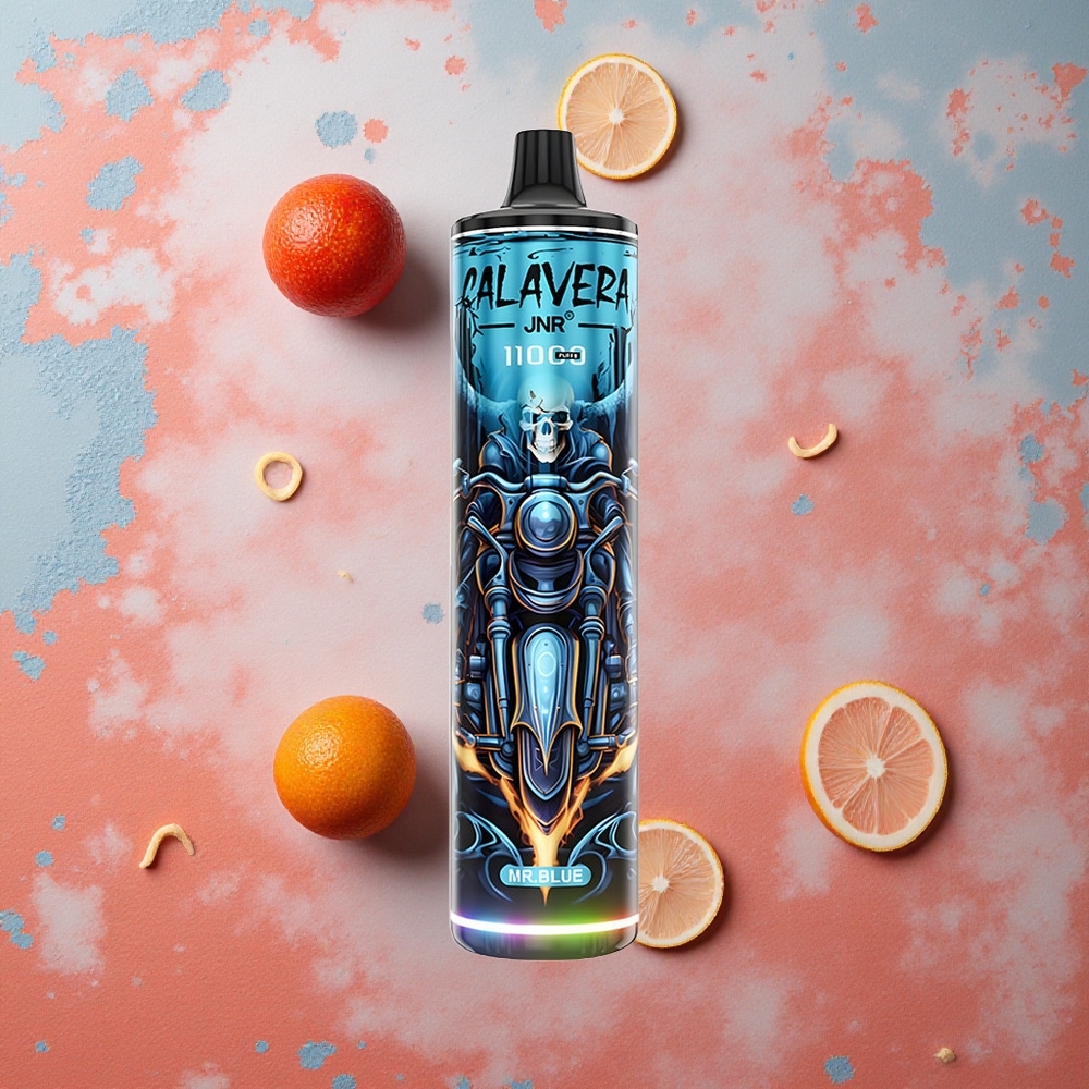 JNR Calavera 11000 Puffs Porta Type-C 21ml Blu Italia wholesale