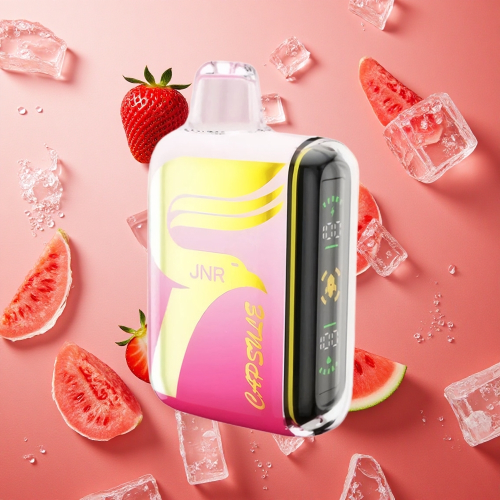 JNR Capsule 15000 Puffs Fragola Anguria Ghiaccio con 850mAh e 20ml Display Intelligente Italia wholesale