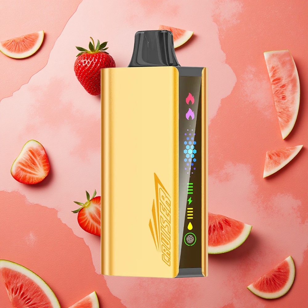 JNR Cruiser 12000 Puffs Fragola Cocco Anguria Corpo in Alluminio Integrale Schermo Animazione Italia wholesale