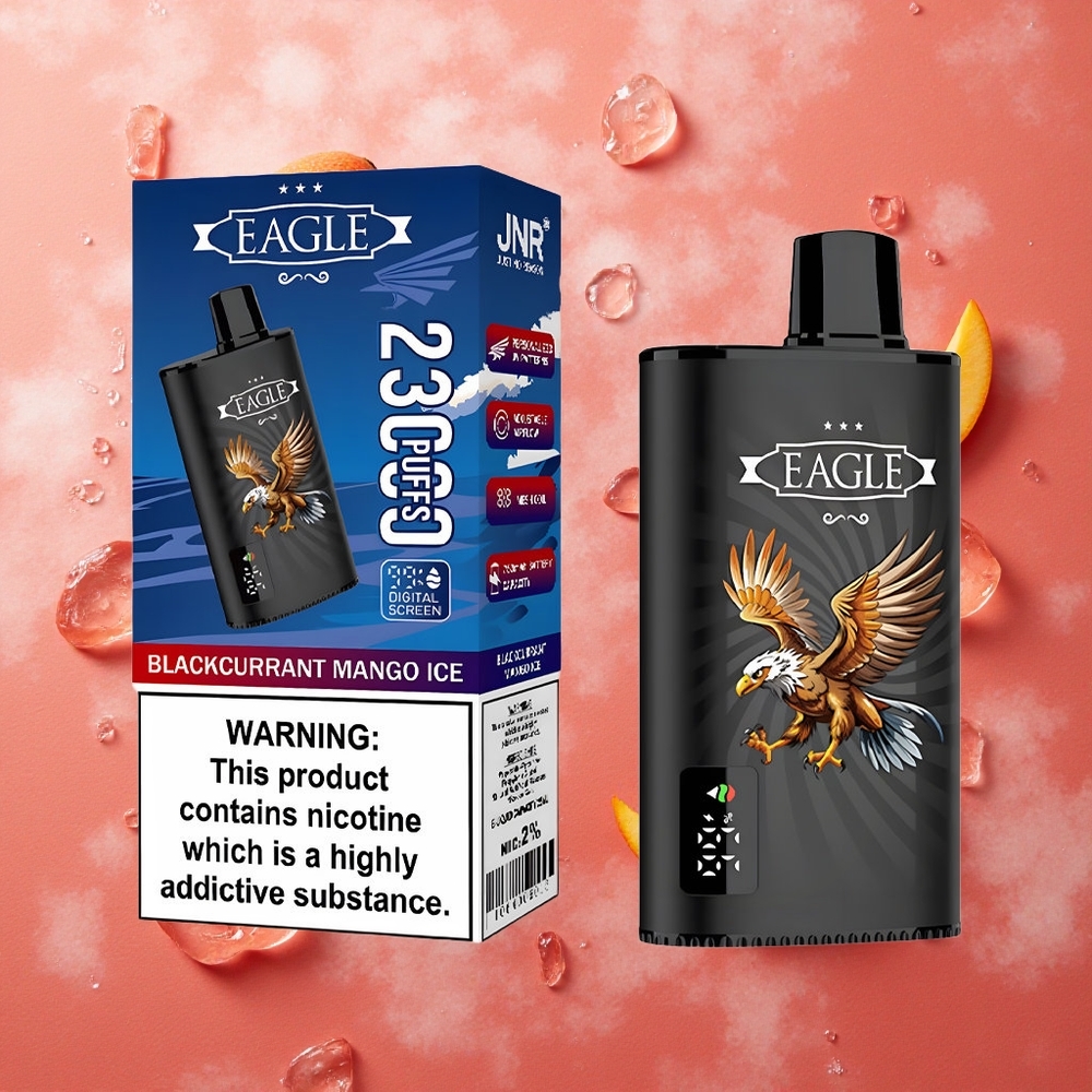 JNR EAGLE Smart 23000 Puffs Mango Ghiaccio Ribes Nero Schermo Digitale Bobina Mesh 1.0ohm Italia wholesale