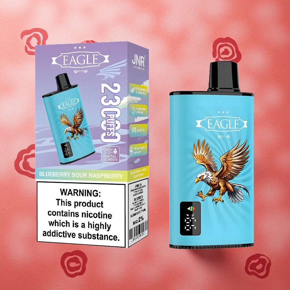 JNR EAGLE Smart 23000 Puffs Mirtillo Lampone Aspro con Schermo Digitale e Bobina Mesh 1.0ohm Italia wholesale