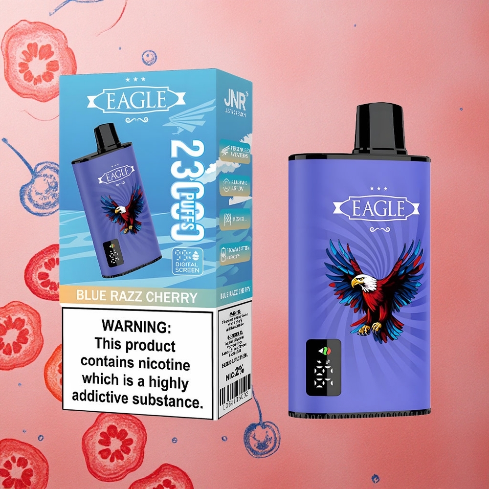 JNR EAGLE Smart 23000 Puffs Mirtillo Lampone Schermo Digitale Batteria 750mAh Italia wholesale
