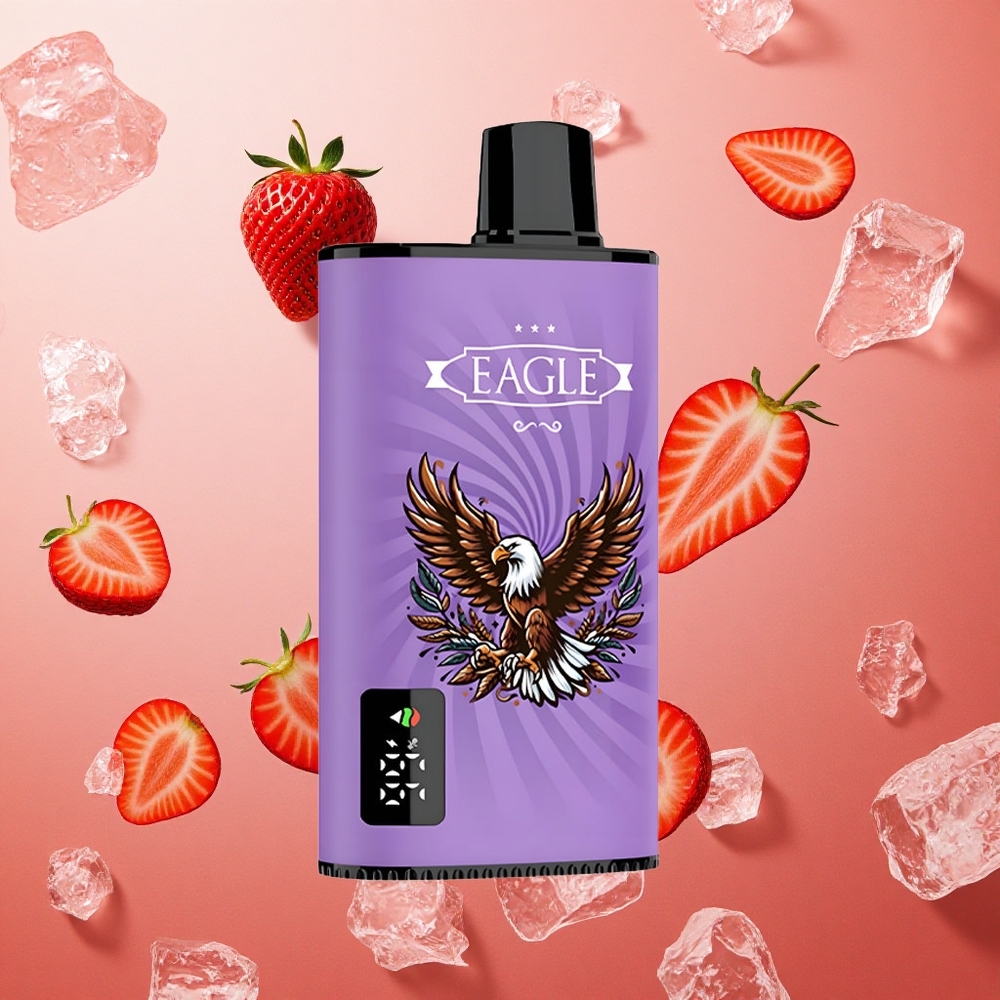 JNR EAGLE Smart 23000 Puffs Schermo Digitale & Bobina Mesh 1.0ohm Fragola Ghiaccio Italia wholesale