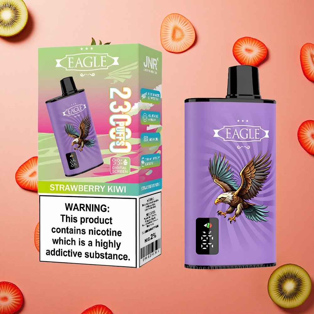 JNR EAGLE Smart 23000 Puffs Schermo Digitale Fragola Kiwi Italia wholesale