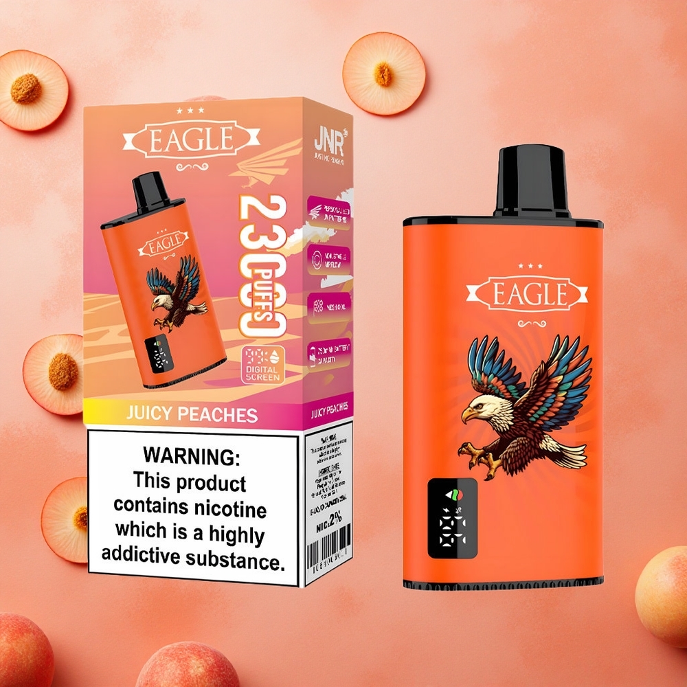 JNR EAGLE Smart 23000 Puffs Schermo Digitale Pesche Succose Italia wholesale