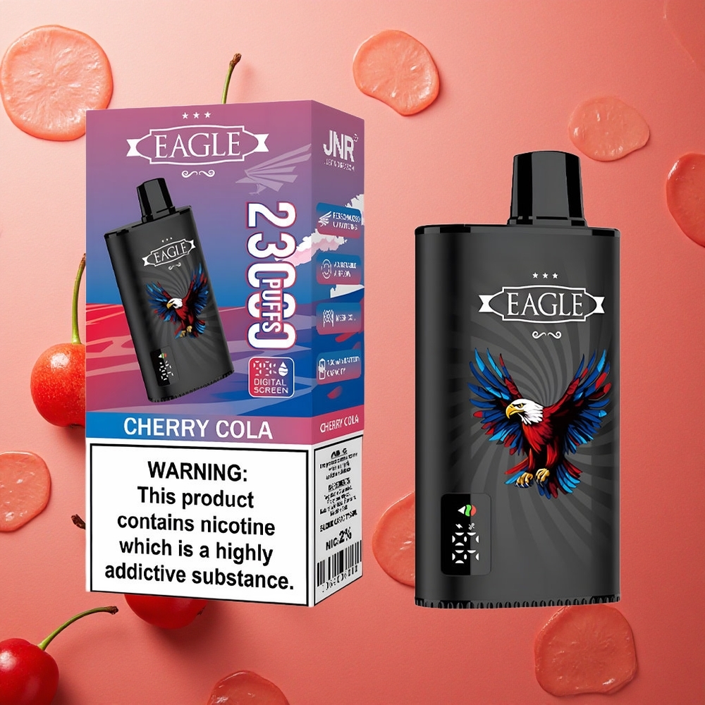 JNR EAGLE Smart 23000 Puffs Schermo Digitale e Batteria 750mAh Ciliegia Coca Cola Italia wholesale