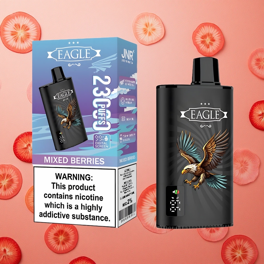 JNR EAGLE Smart 23000 Puffs Schermo Digitale e Bobina Mesh 1.0ohm Frutti di Bosco Italia wholesale
