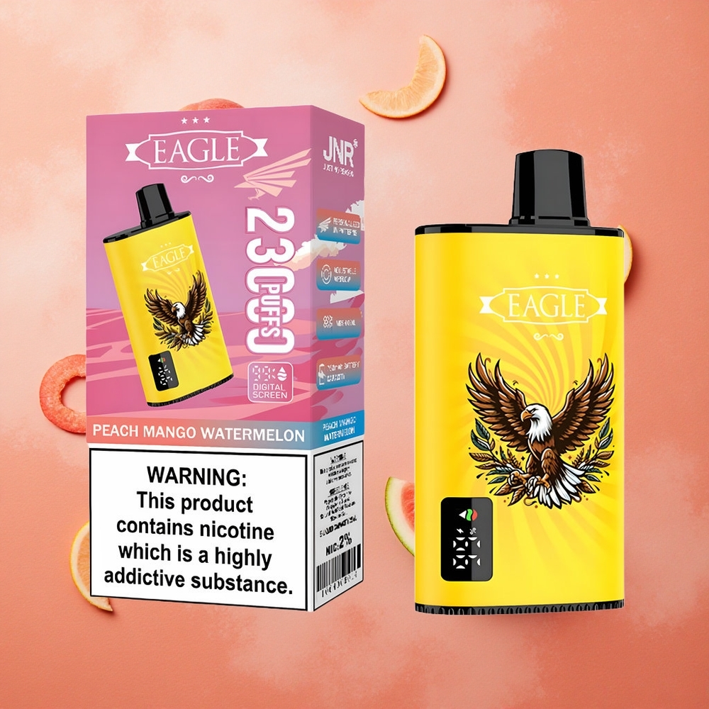 JNR EAGLE Smart 23000 Puffs Schermo Digitale e Bobina Mesh 1.0ohm Pesca Mango Anguria Italia wholesale