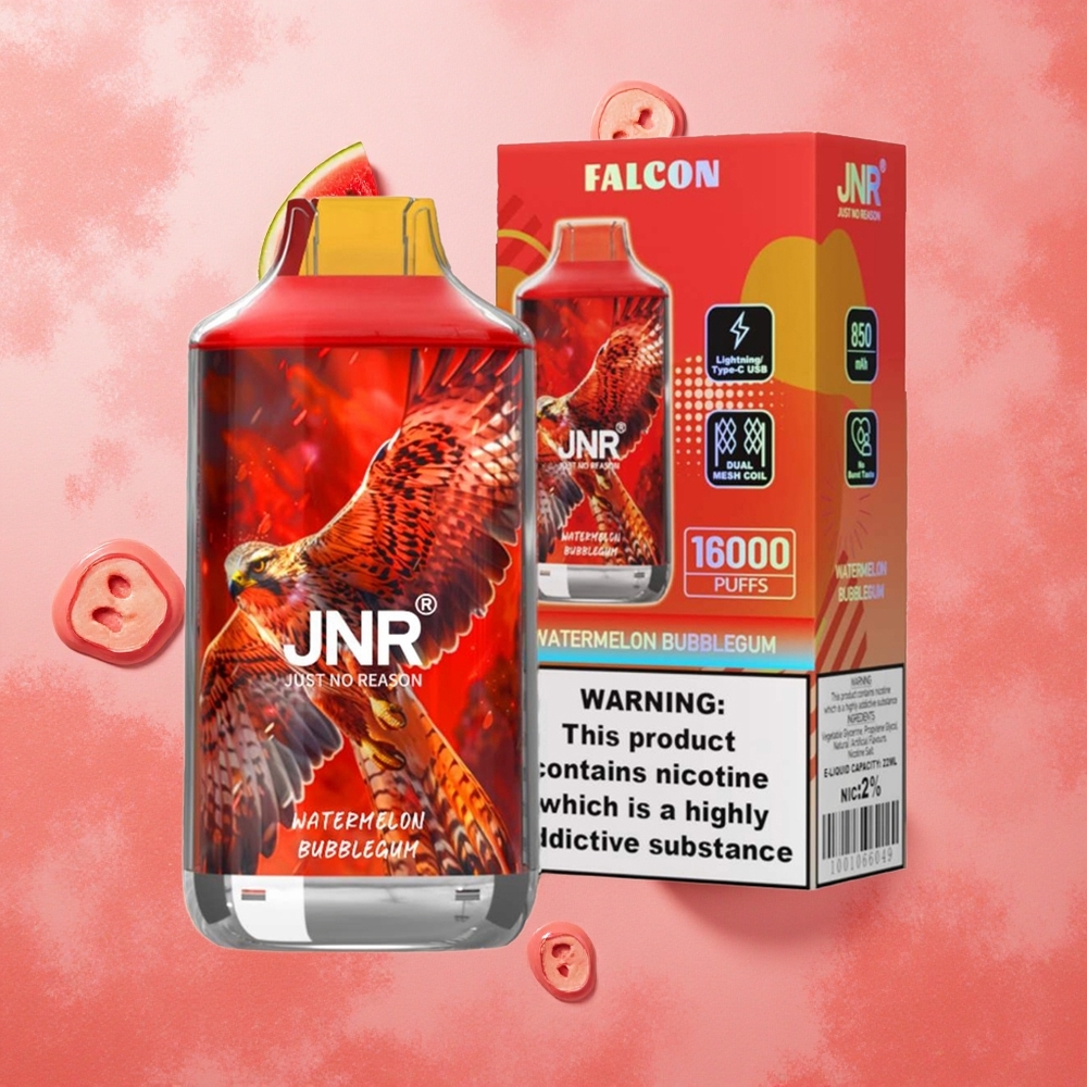 JNR Falcon 16000 Puffs Anguria Bubblegum 850 mAh 22ml Italia wholesale