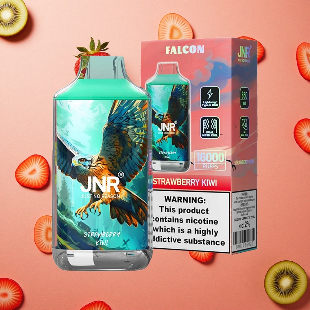 JNR Falcon 16000 Puffs Fragola Kiwi 850 mAh 22ml Italia wholesale