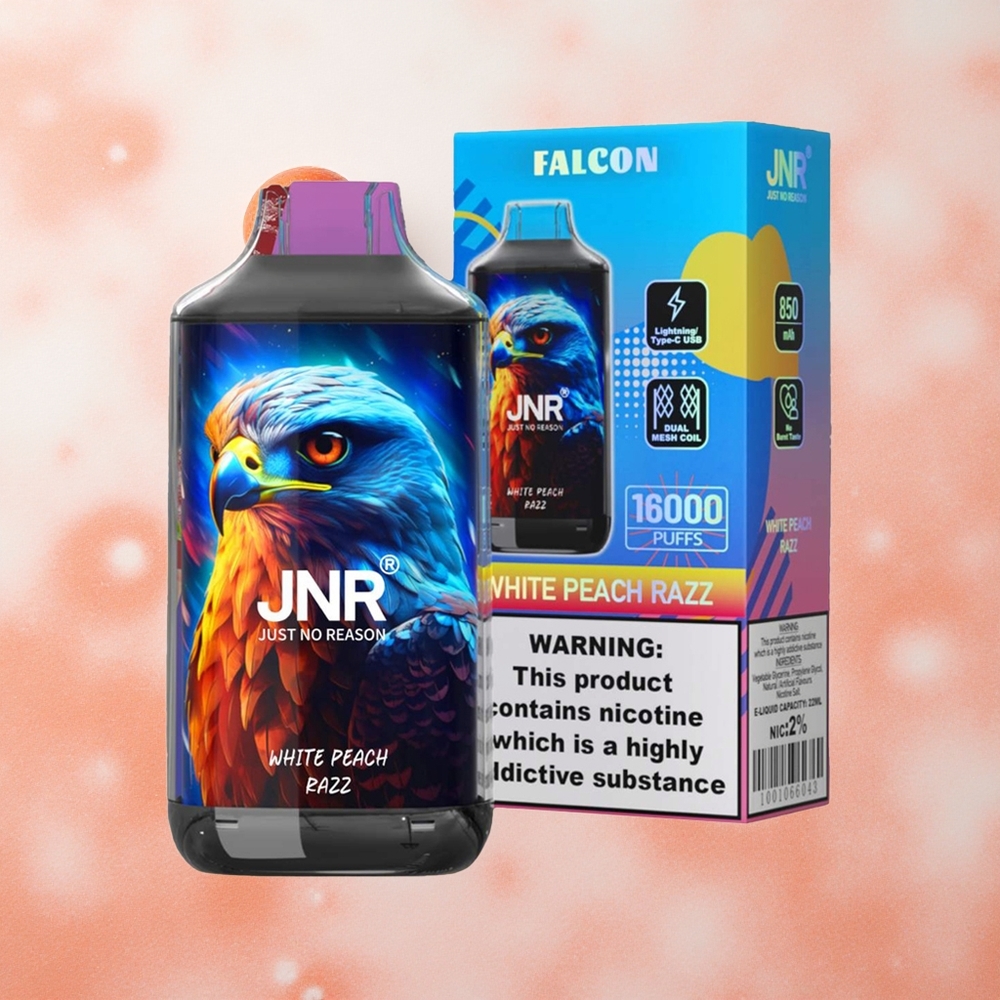 JNR Falcon 16000 Puffs Pesca Bianca Razz 850 mAh 22ml Italia wholesale