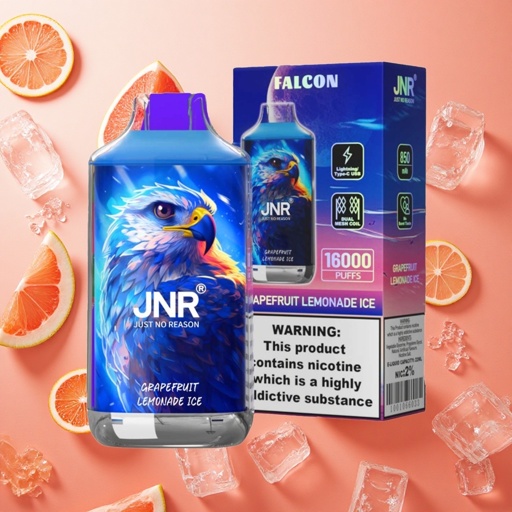JNR Falcon 16000 Puffs Pompelmo Lemonade Ghiaccio 850 mAh Display LED Intelligente Italia wholesale